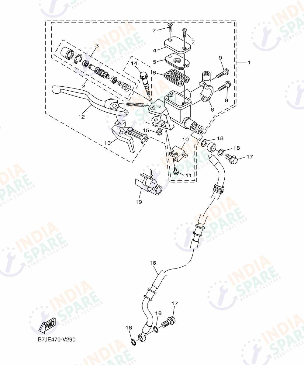 YAMAHA BKXN Series FRONT MASTER CYLINDER